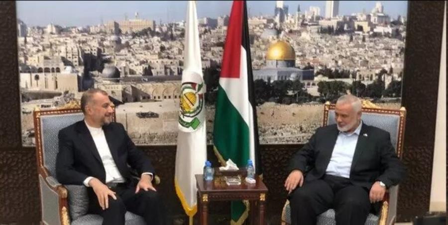 دیدار امیرعبداللهیان با اسماعیل هنیه در دوحه